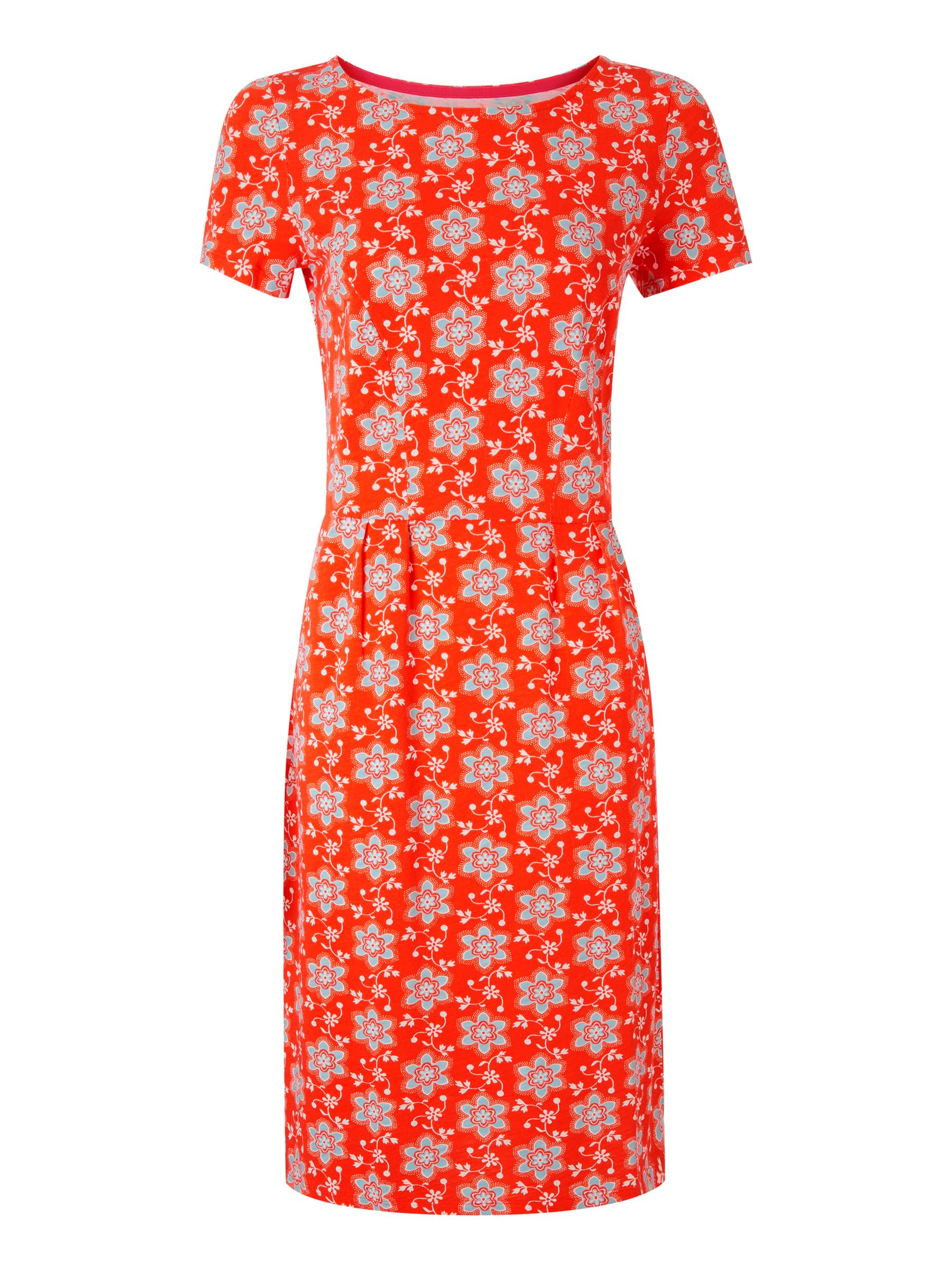 Boden Phoebe Jersey Dress, Blood Orange at John Lewis & Partners