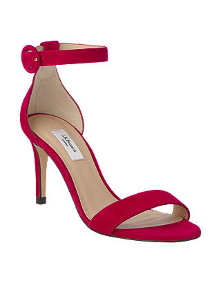 L.K. Bennett Dora Stiletto Sandals, Pink Suede