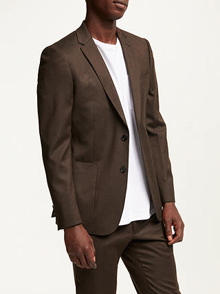 Kin Flannel Slim Fit Suit Jacket, Chestnut