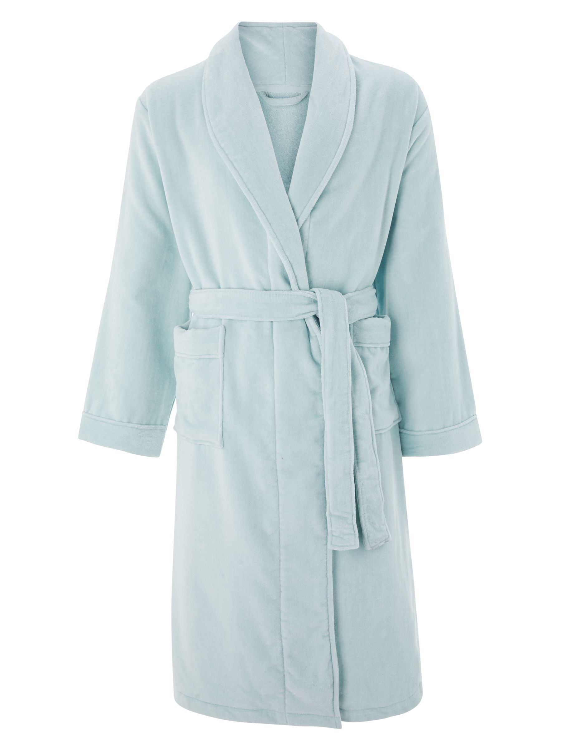 John Lewis & Partners Velour Luxury Cotton Unisex Bath Robe