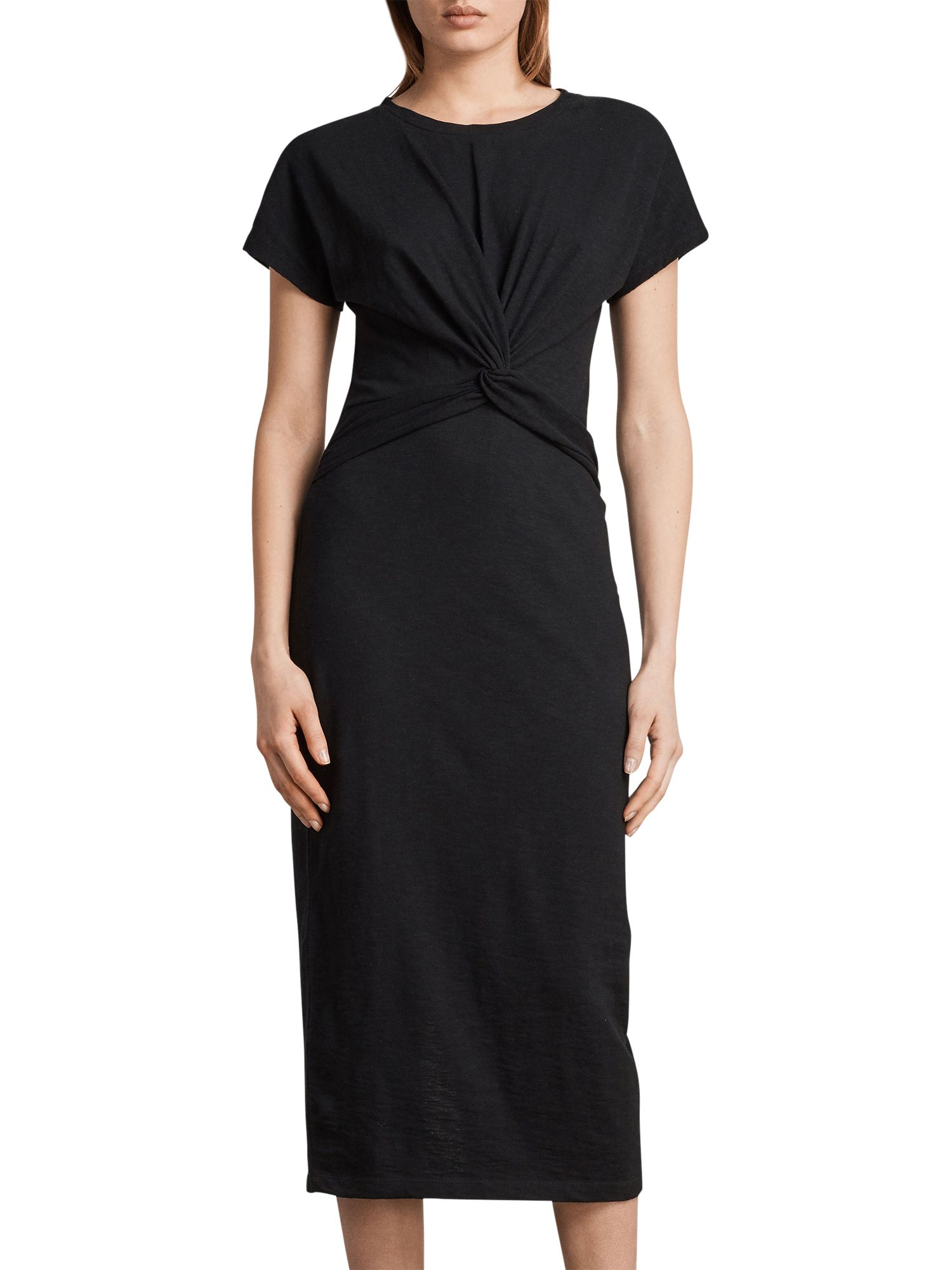 AllSaints Paloma Long Dress, Black