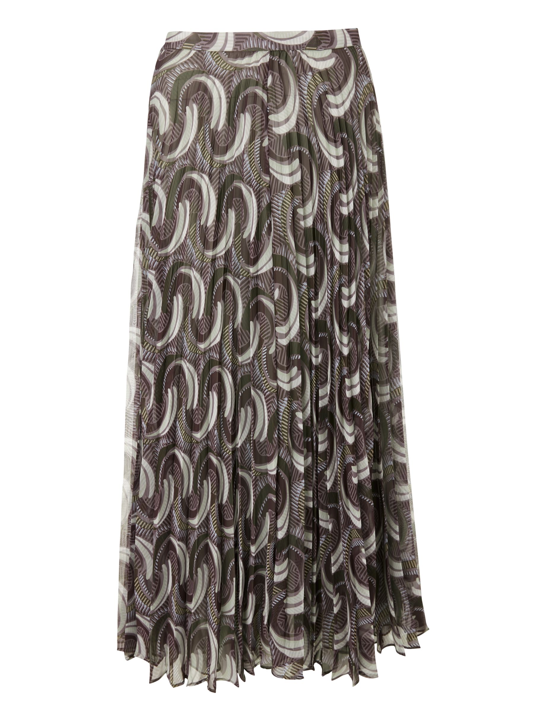 Modern Rarity Archive Print Sunray Pleated Skirt, Multi