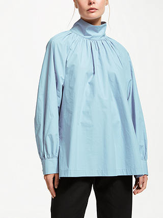 Kin Funnel Neck Gathered Top