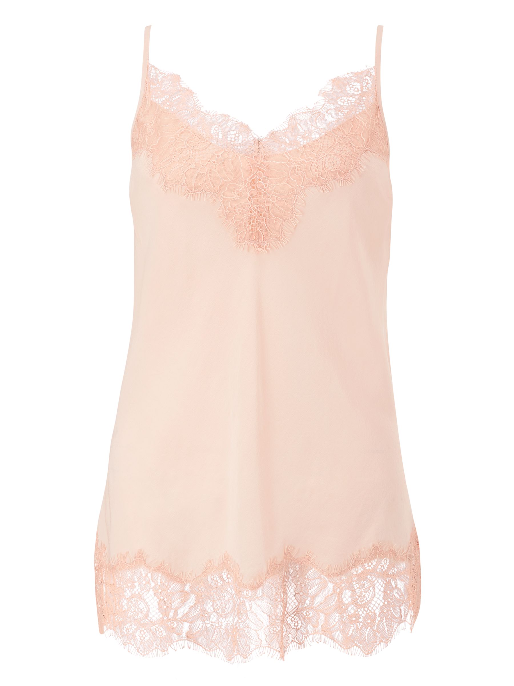 Modern Rarity Silk Lace Cami Top