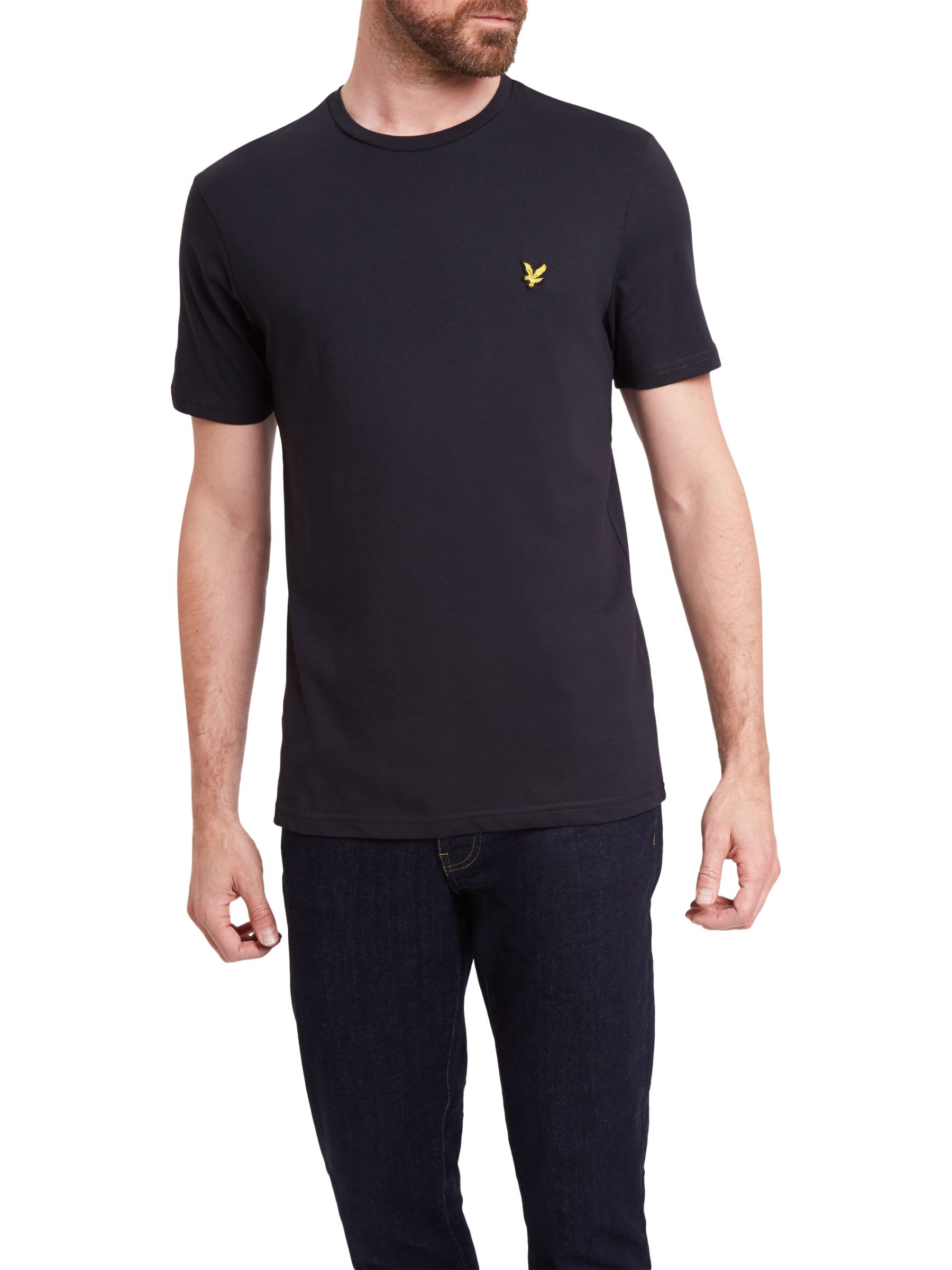 plain black crew neck t shirt