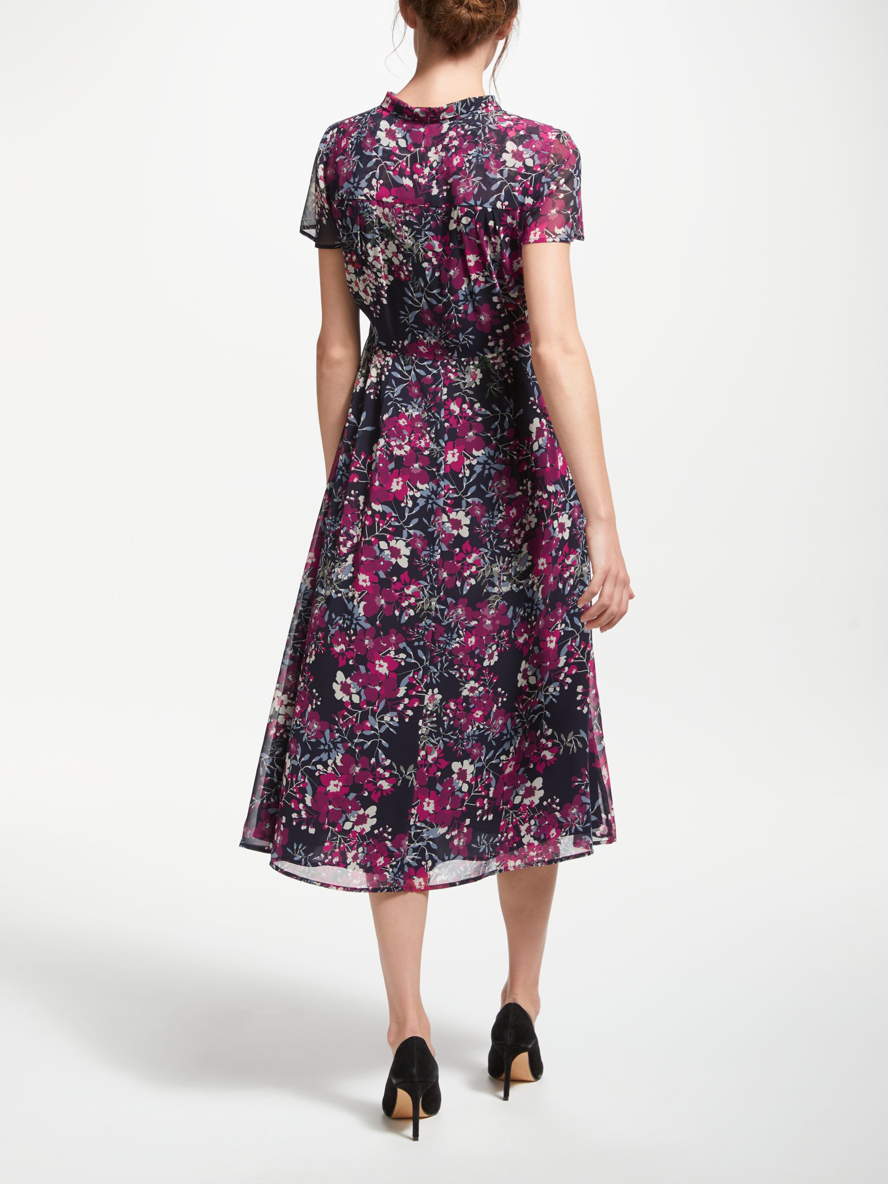 Bruce by Bruce Oldfield Floral Shirt Dress, Navy Print