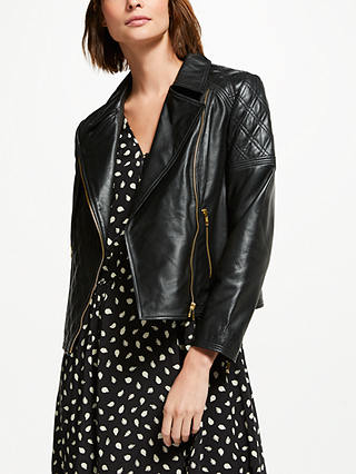 Somerset by Alice Temperley Leather Jacket, Black
