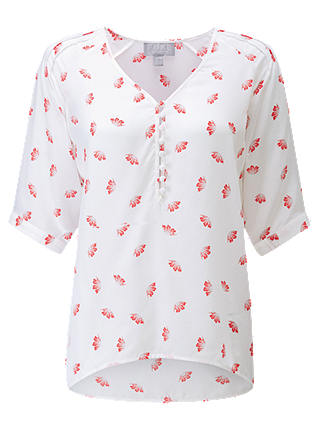 Pure Collection Relaxed Silk Blouse, Petal Floral