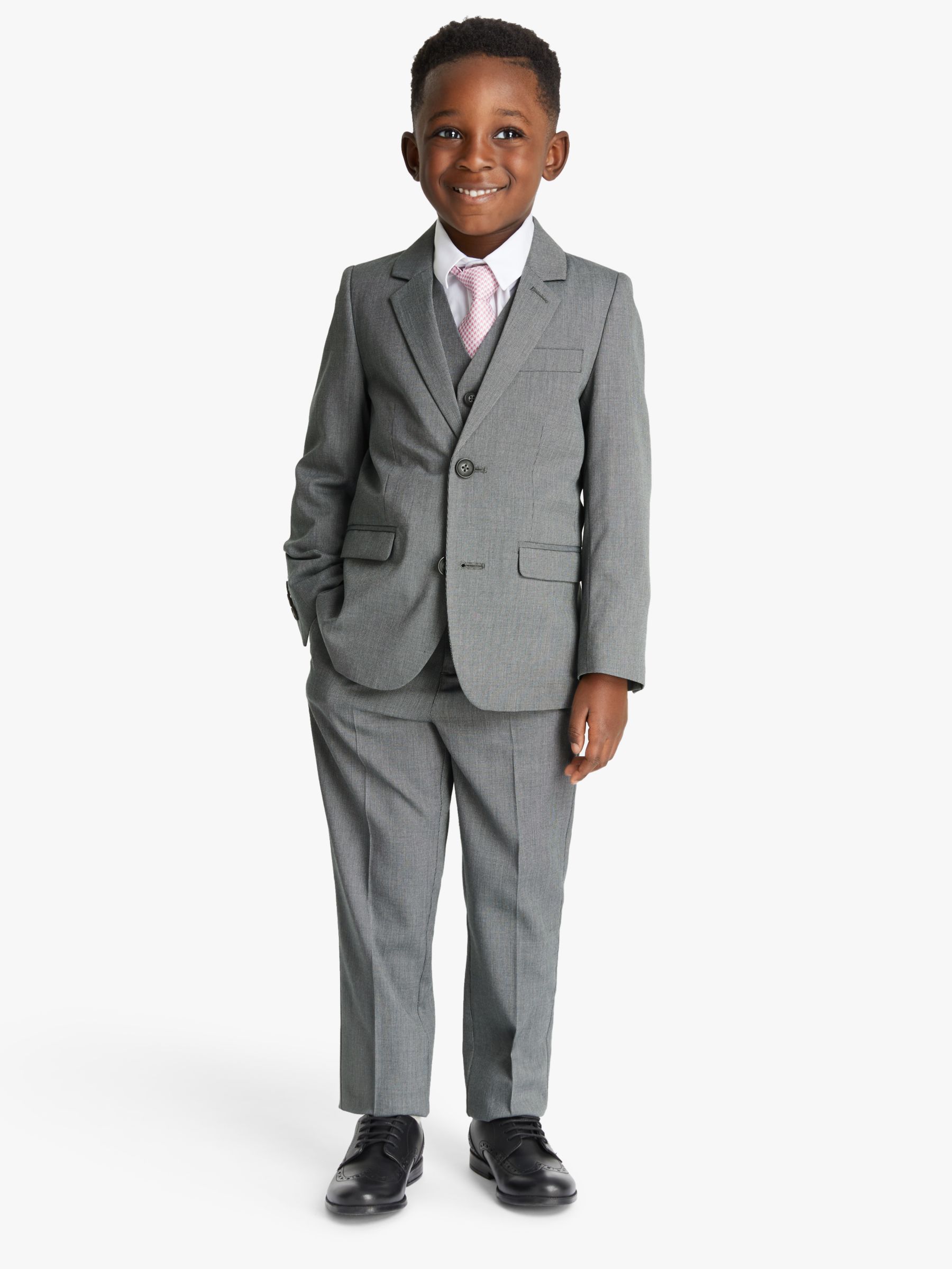 John Lewis Heirloom Collection Kids' Suit Jacket, Grey, 10 years