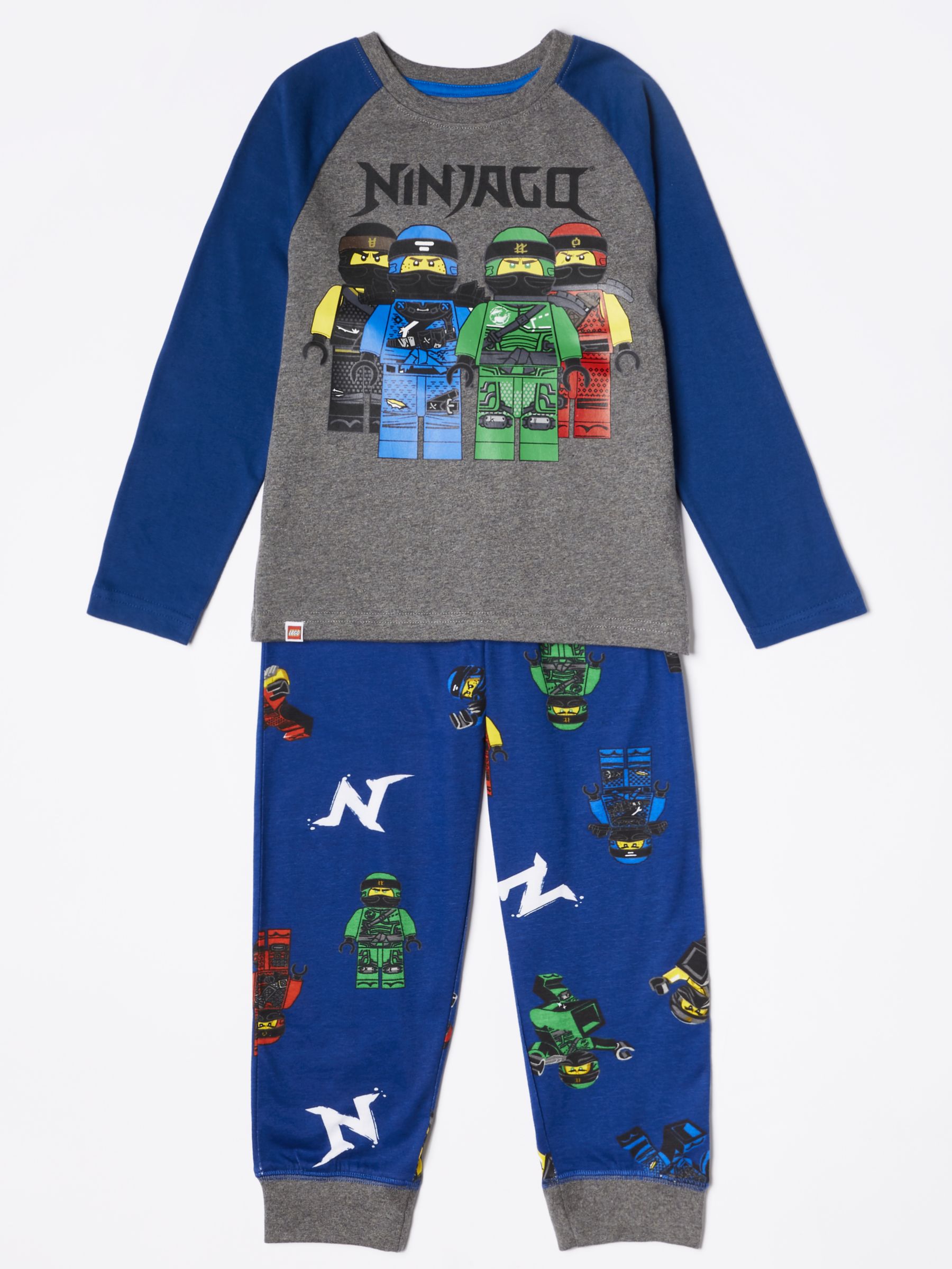 LEGO Ninjago Boys' Pyjamas, Blue/Grey