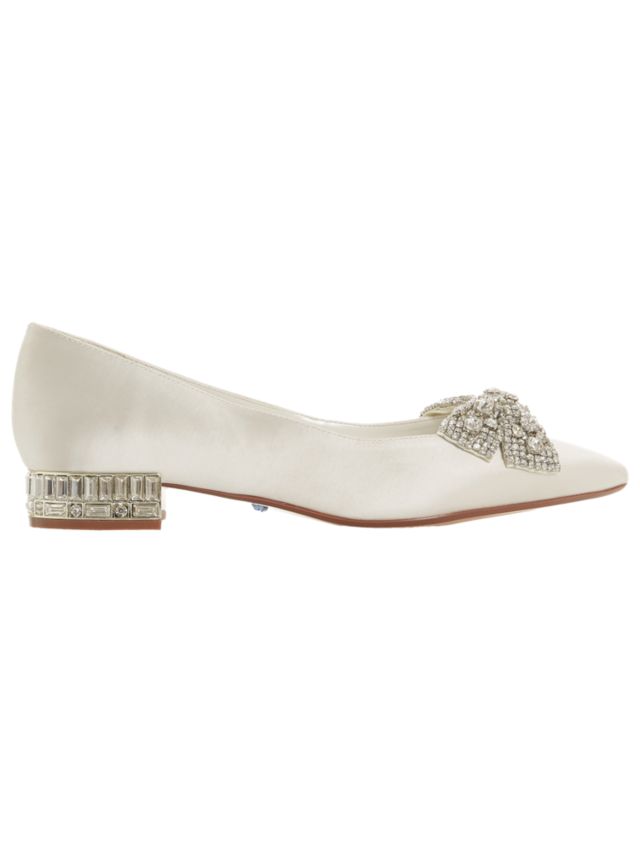 Dune flat cheap bridal shoes