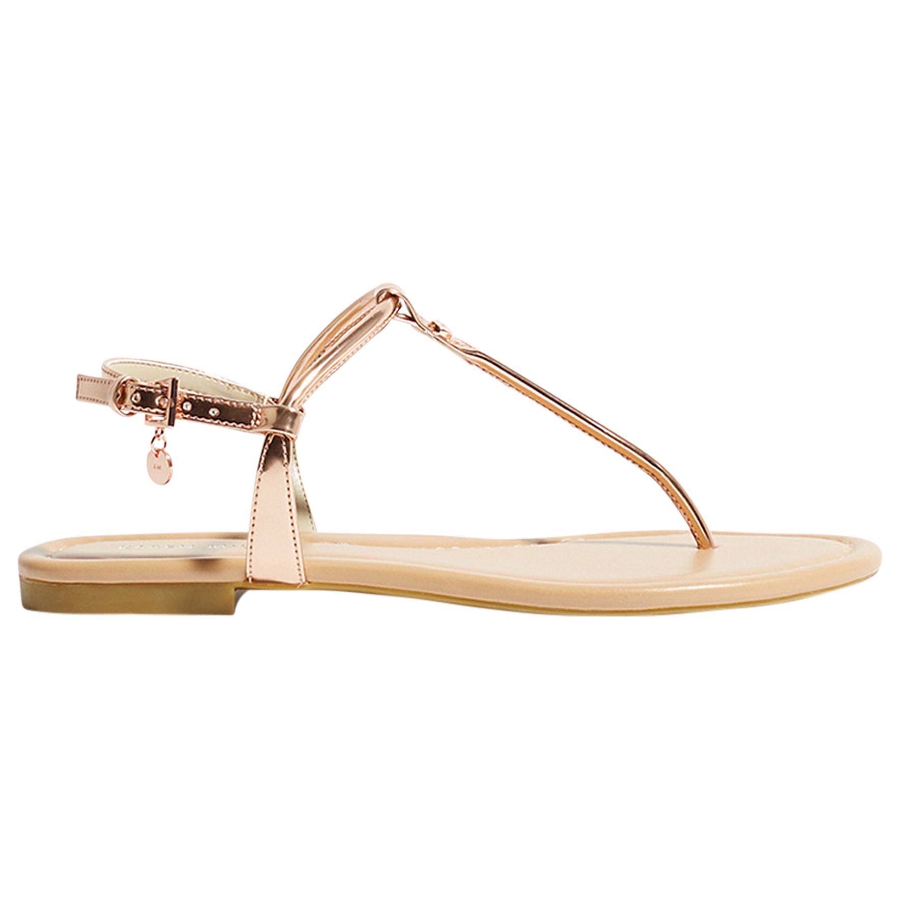 Karen Millen Essential Sandals, Rose Gold