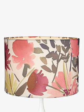 John Lewis & Partners Bloom Floral Lampshade, Pink