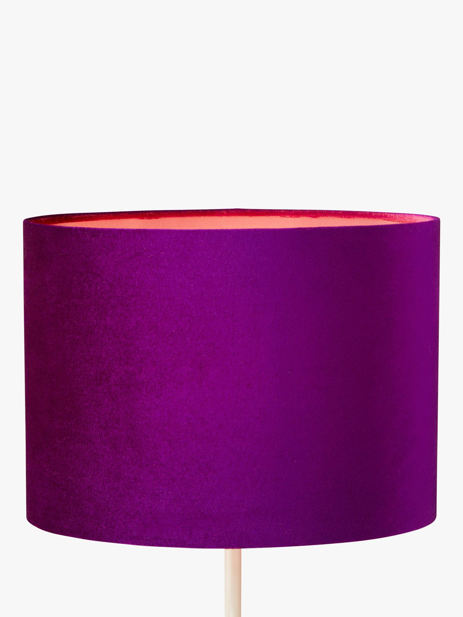 John Lewis Partners Jenny Velvet Oval Lampshade At John Lewis