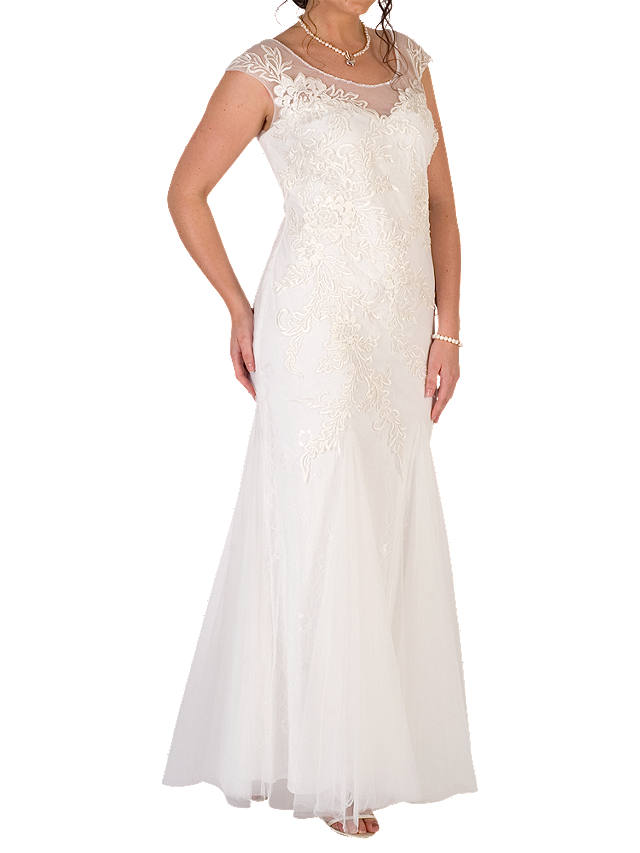 Chesca Godet Tulle Wedding Dress, Ivory