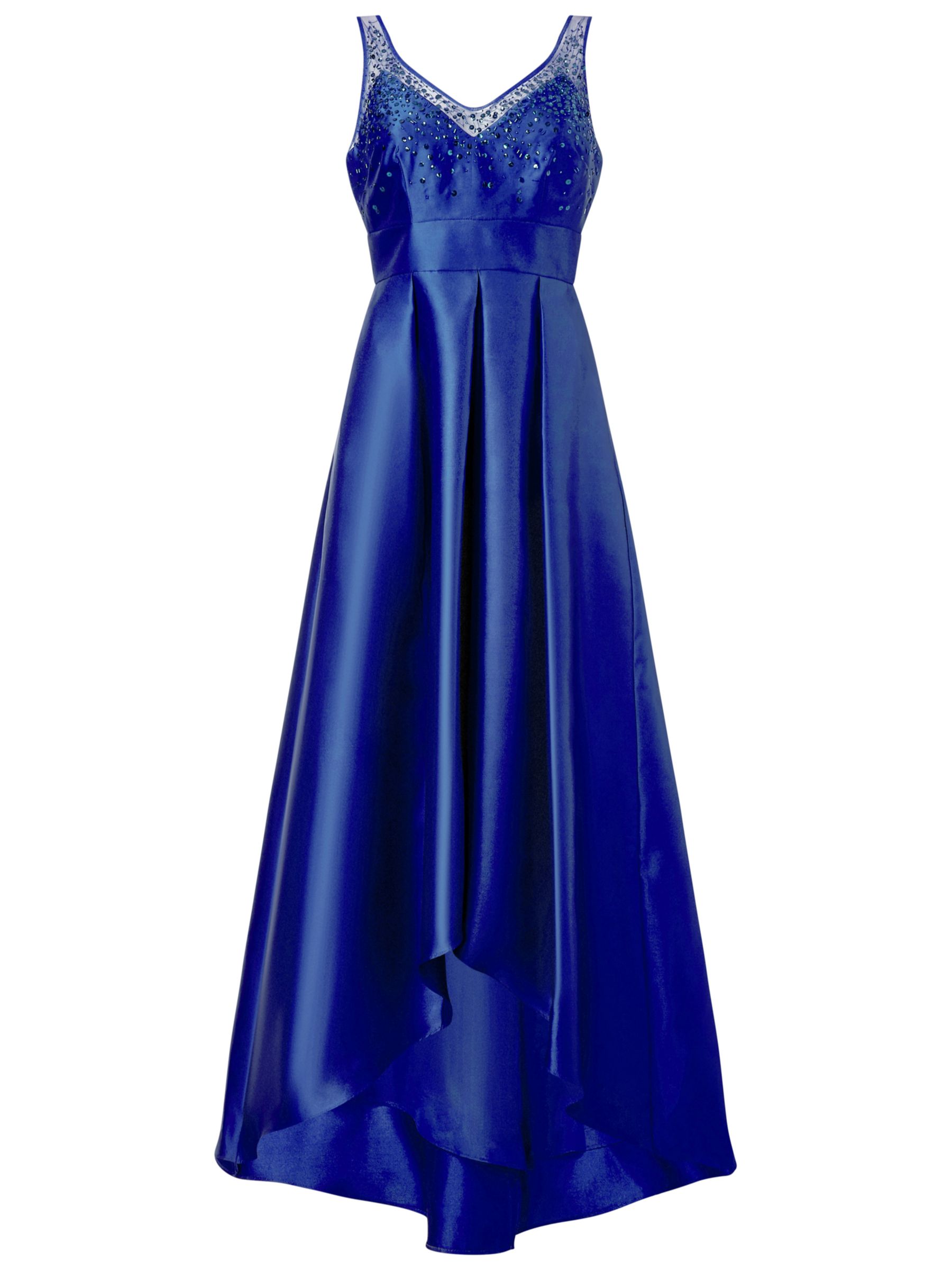Adrianna Papell Mikado Illusion Dress, Neptune Blue