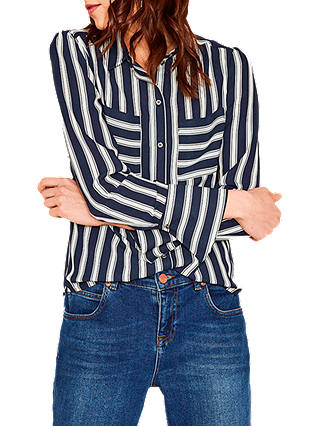 Oasis Stripe Shirt, Multi/Blue