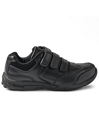 John Lewis & Partners Children's Suffolk Triple Riptape Shoes, Black