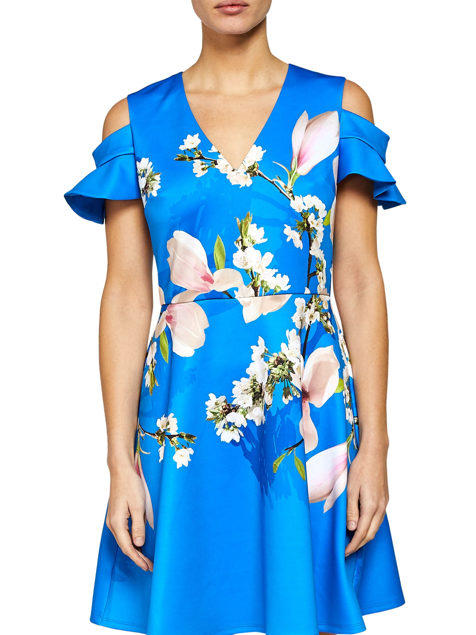 ted baker blue flower dress