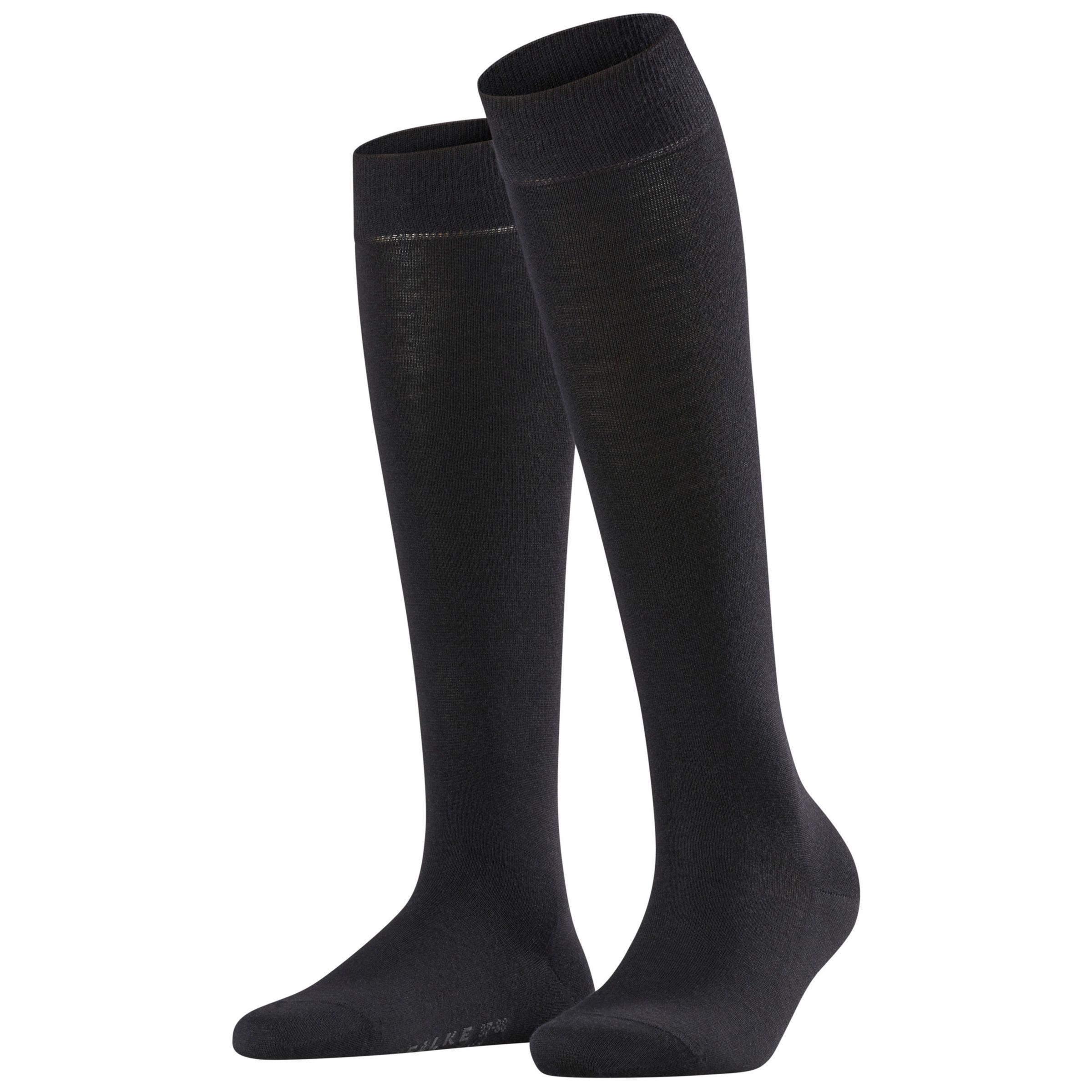 FALKE Soft Merino Blend Knee High Socks, Black at John Lewis & Partners