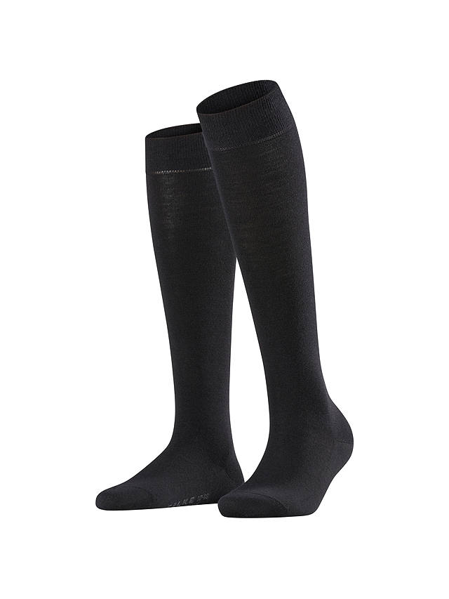 FALKE Soft Merino Blend Knee High Socks, Black