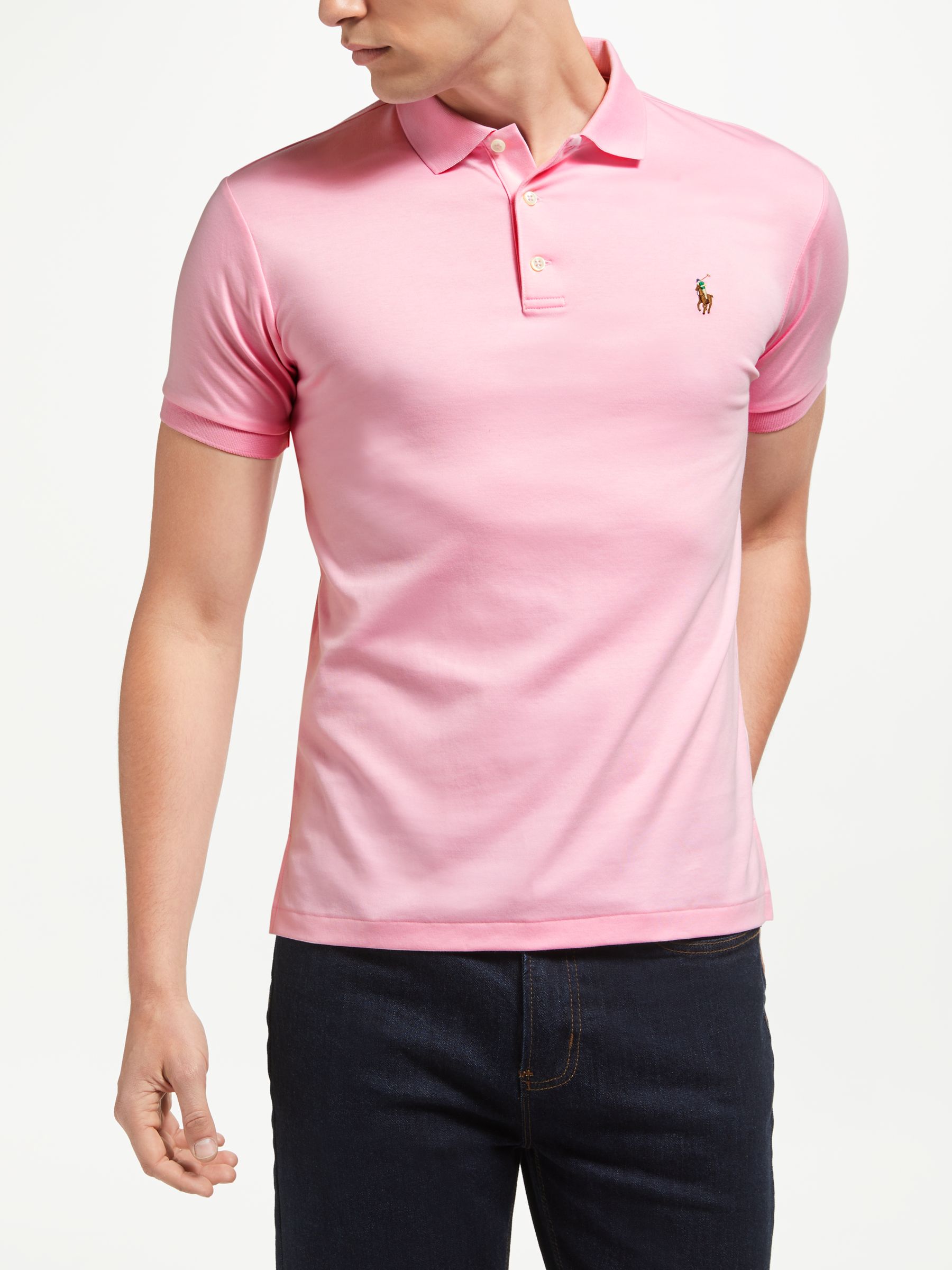 mens pink polo shirt ralph lauren