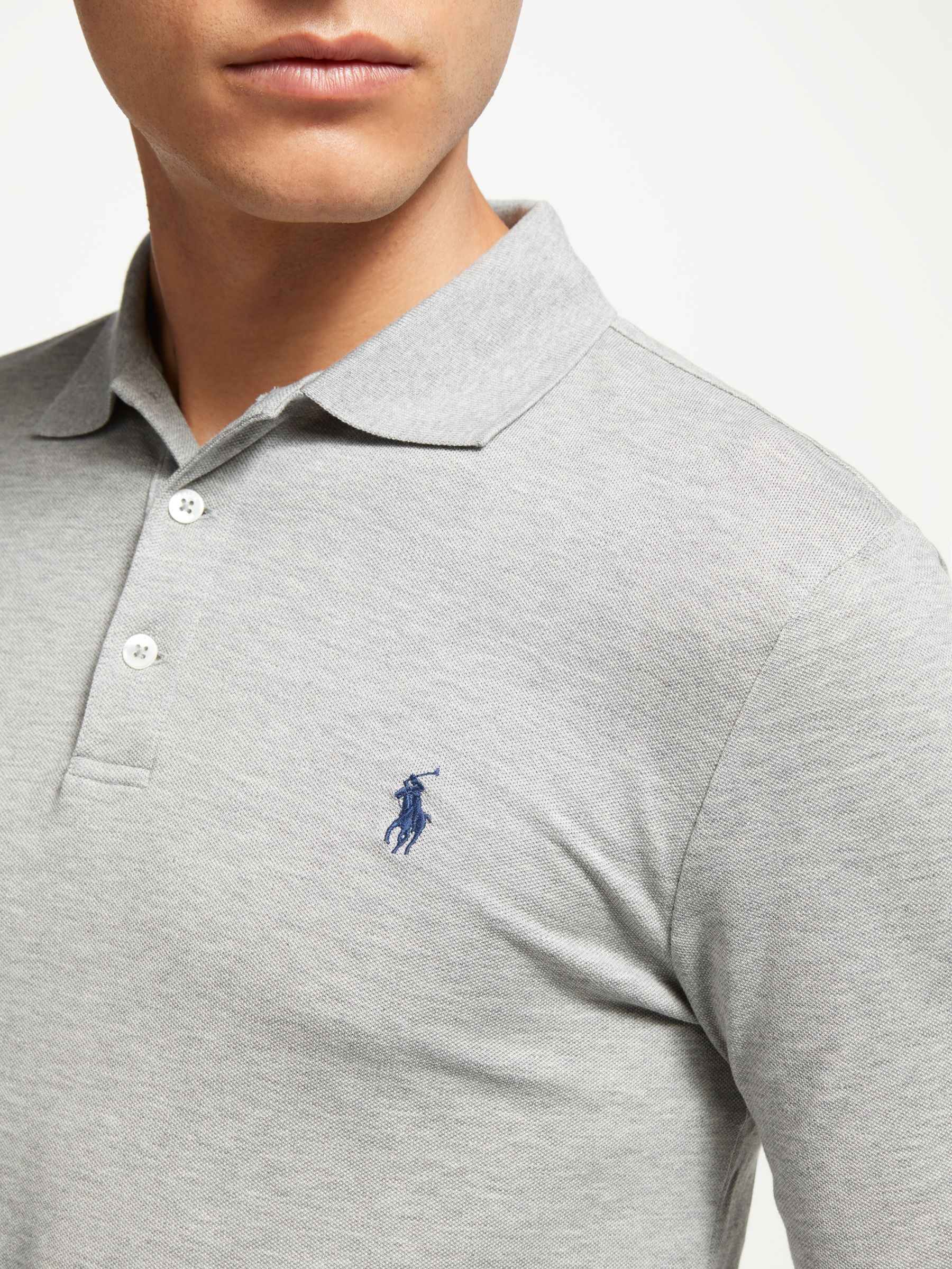 polo ralph lauren stretch long sleeve polo shirt