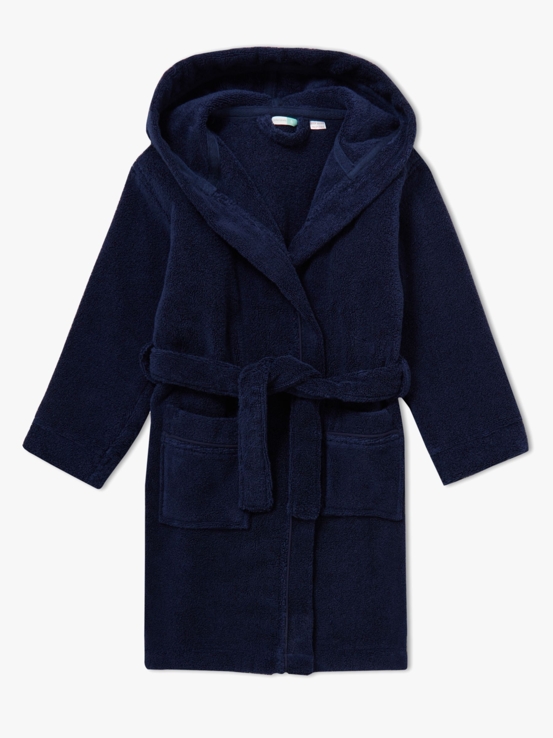 boys navy dressing gown