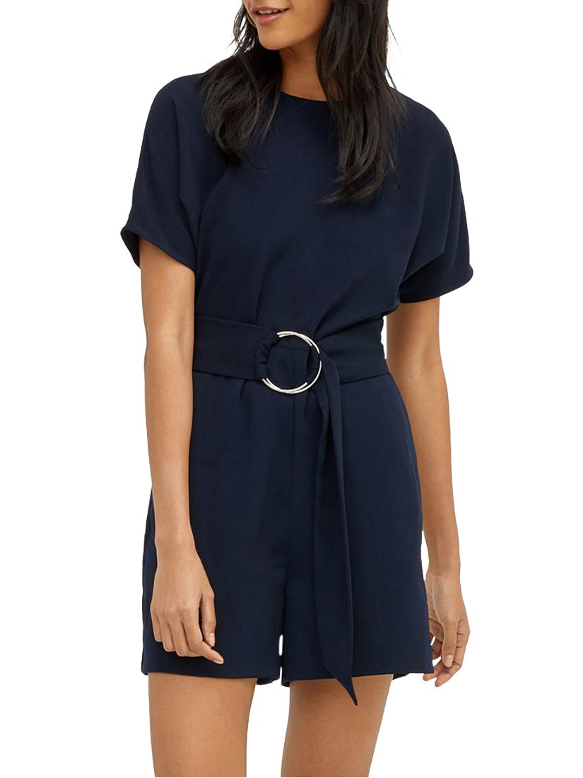 Warehouse O-Ring Playsuit, Navy