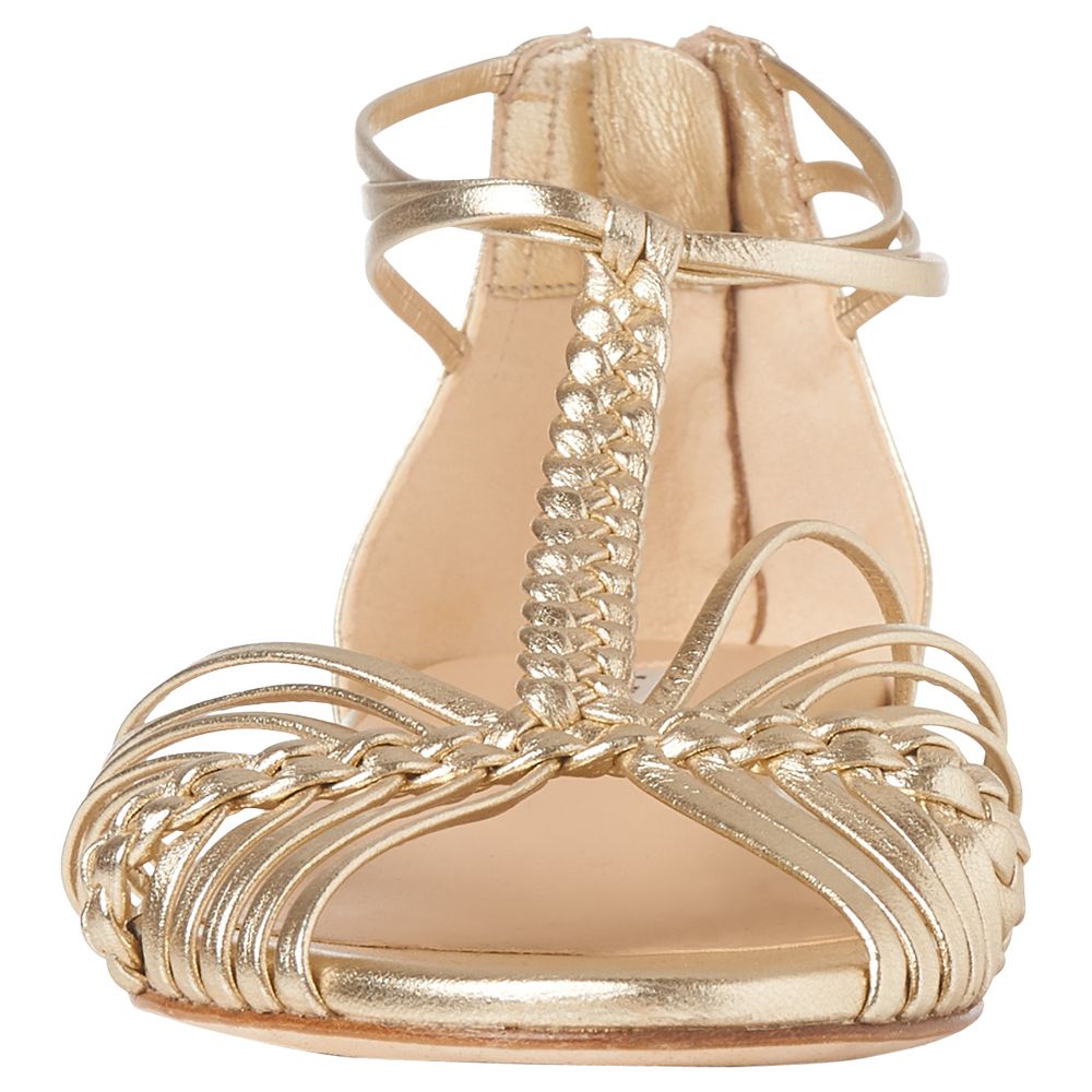 L.K.Bennett Deedee Flat Sandals, Gold