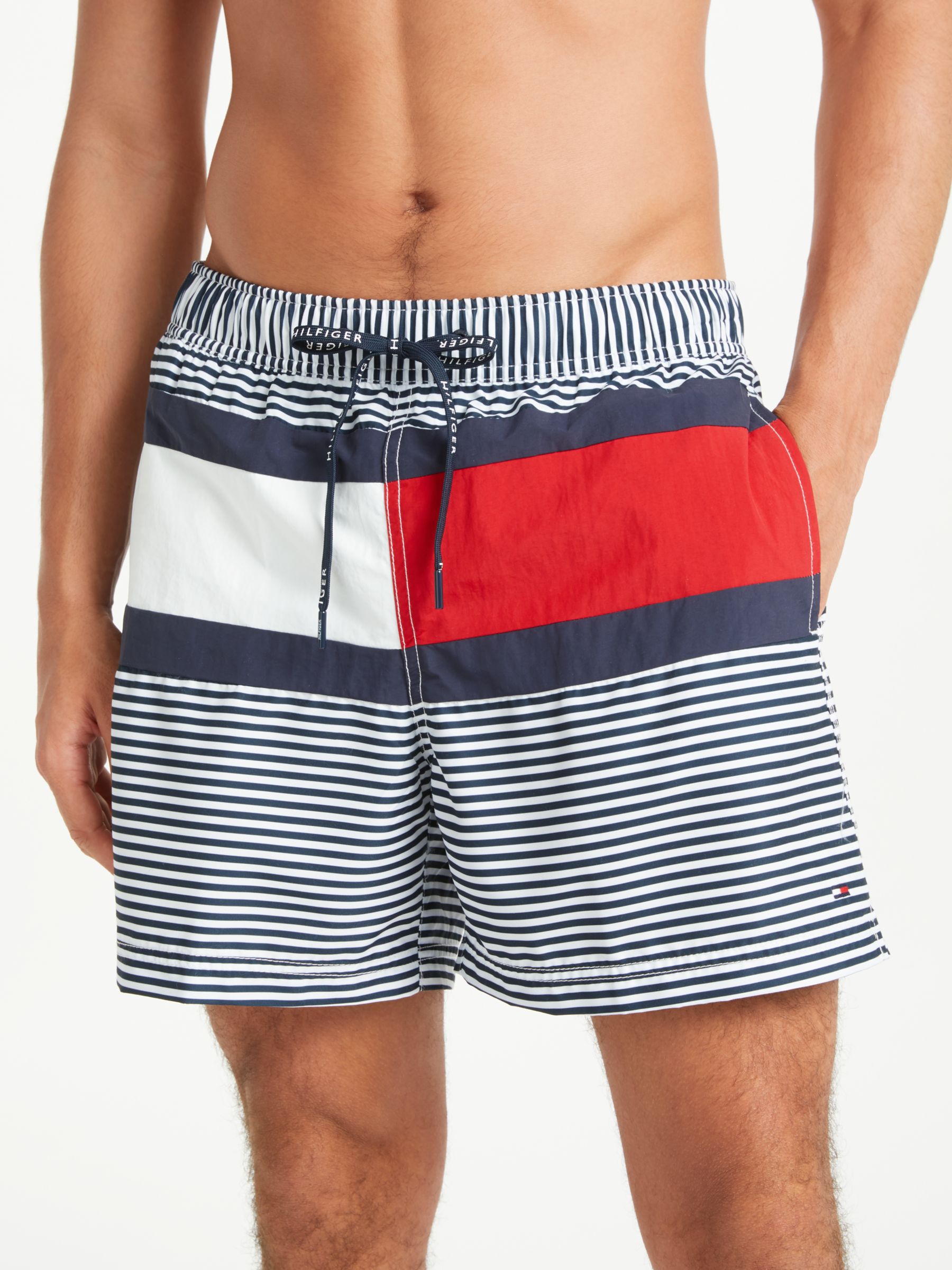 tommy hilfiger navy swim shorts