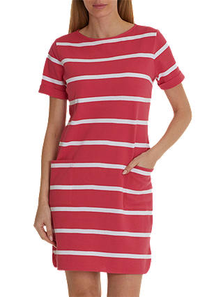Betty & Co. Textured Stripe Dress, Pink/White