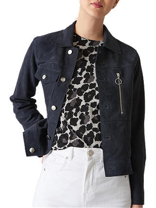 Whistles Patch Pocket Suede Jacket