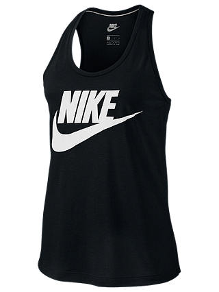 Nike Sportswear Essential Tank, Black/White