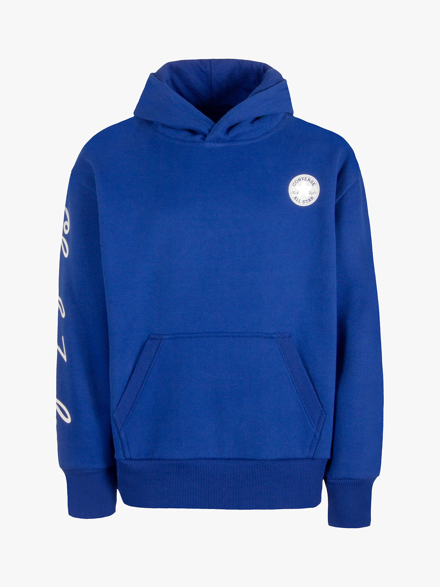 Converse Boys' Graphic Hoodie, Blue at John Lewis & Partners