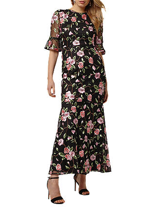 Phase Eight Collection 8 Antonette Floral Maxi Dress, Black