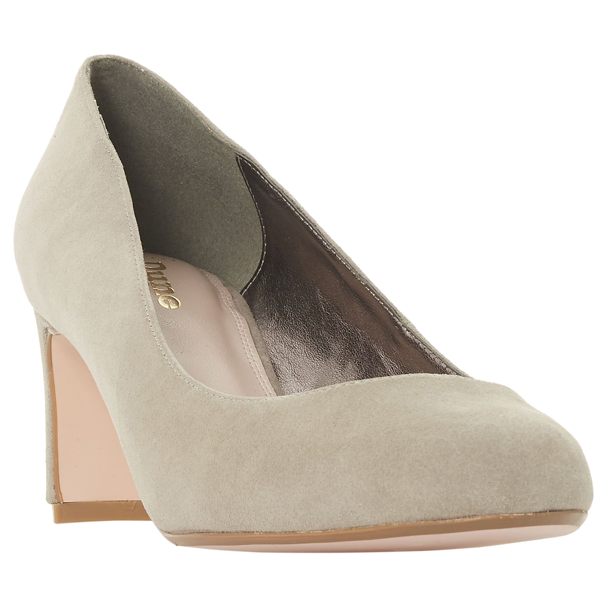 Dune Wide Fit Addena Block Heel Court 