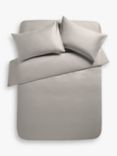 John Lewis Soft & Silky Specialist Temperature Balancing 400 Thread Count Cotton Bedding, Cool Grey