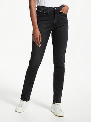 Calvin Klein High Rise Slim Jeans, Stockholm Black