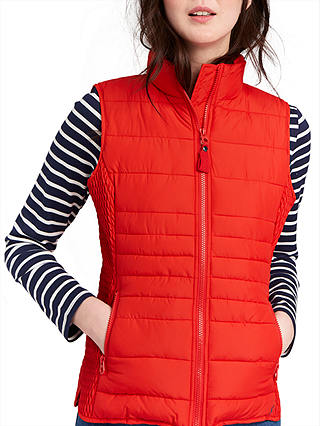 Joules Fallow Padded Gilet, Red