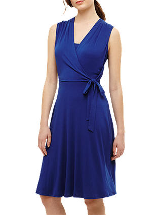 Phase Eight Wendelin Wrap Dress, Azure Blue