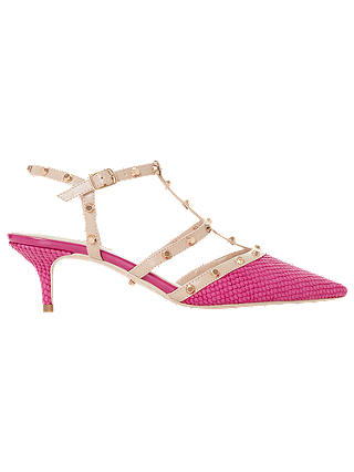 Dune Casterly T-Bar Studded Court Shoes
