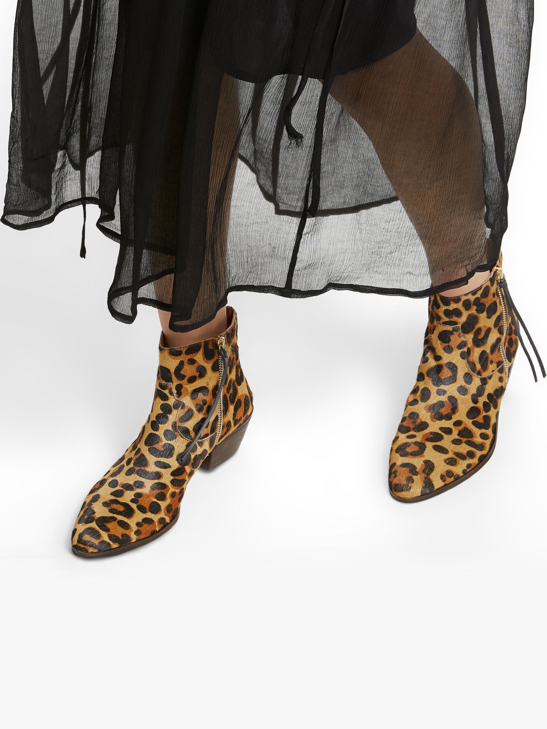 leopard flat boots