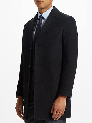 John Lewis & Partners Wool Cashmere Epsom Coat, Charcoal