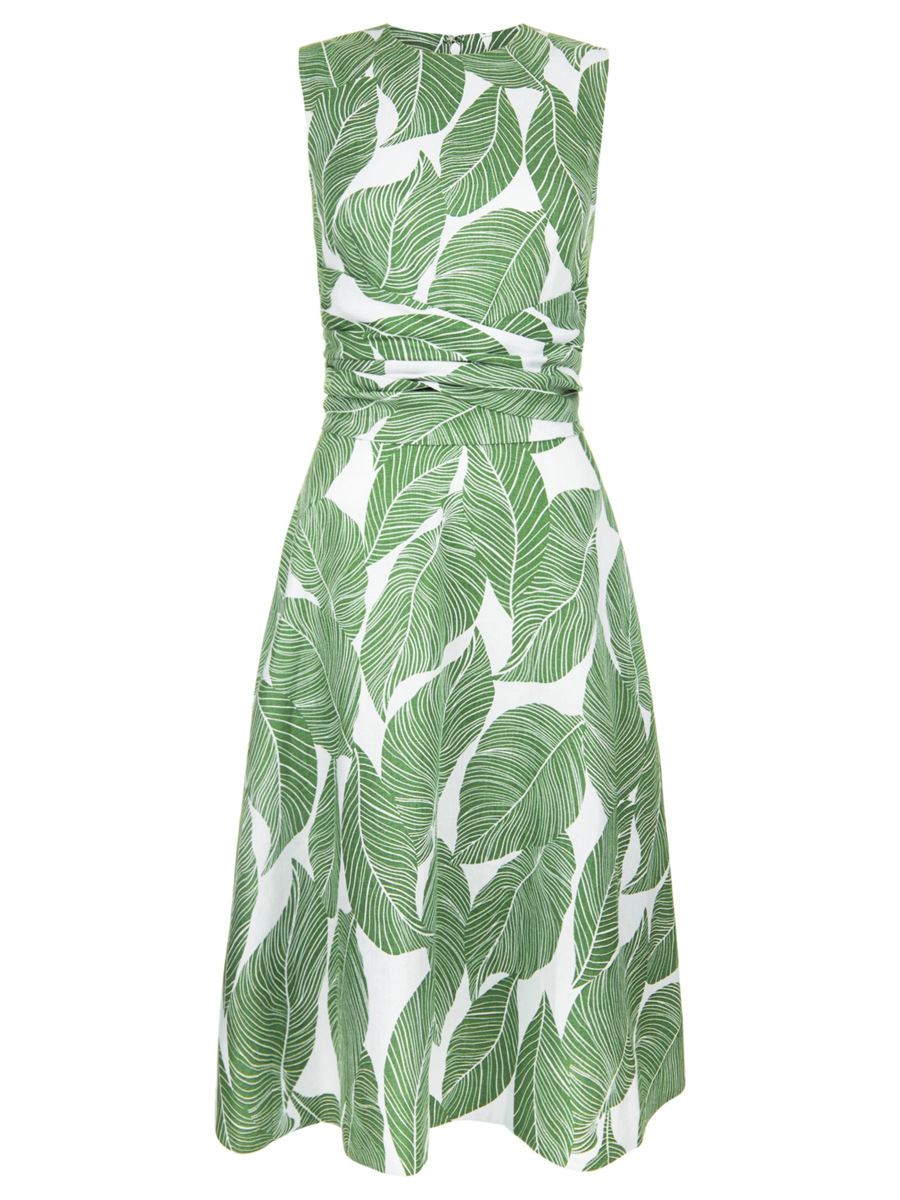 Hobbs Twitchill Dress, Green/Multi