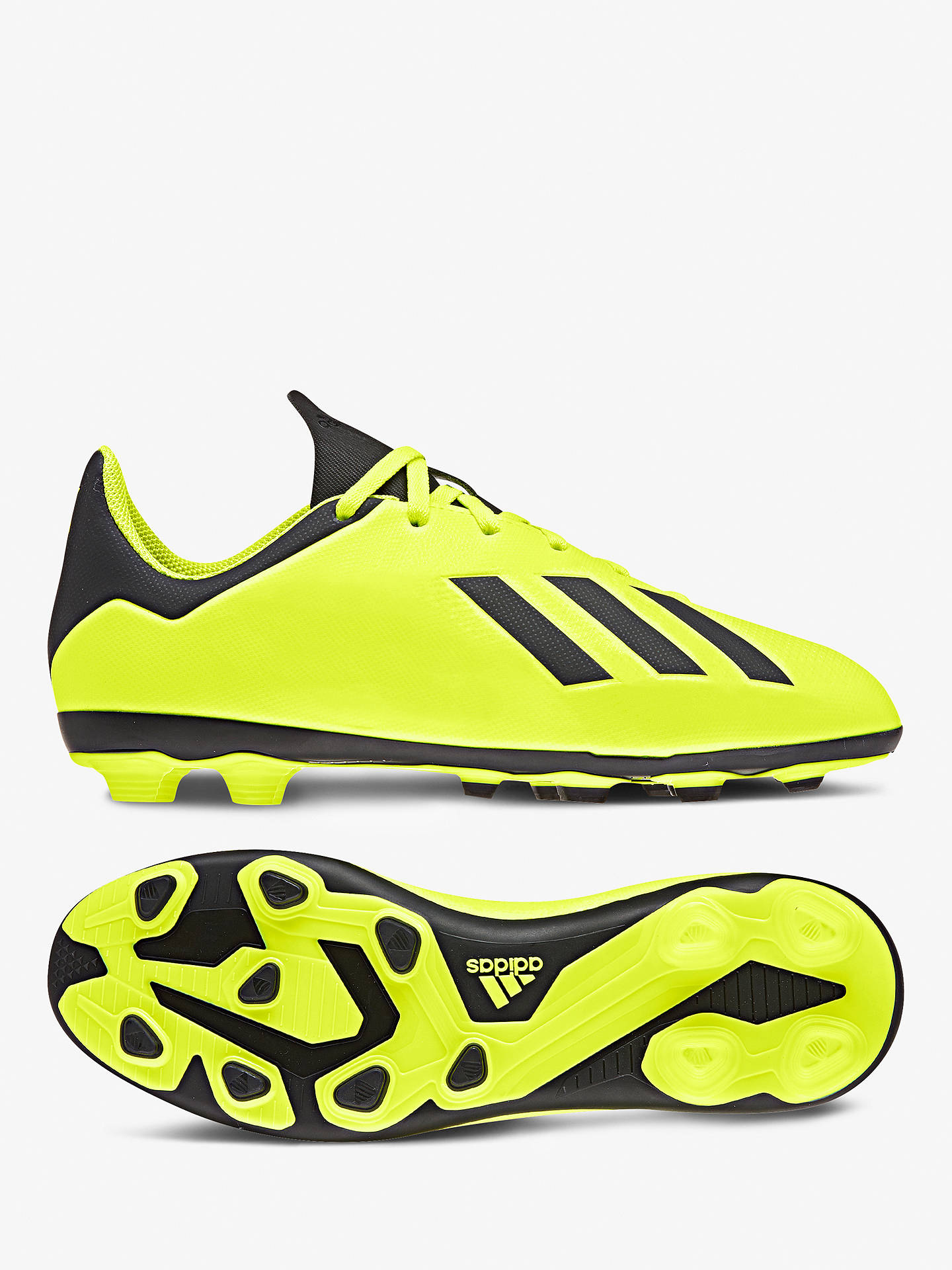 Adidas Children S X 18 4 Fg Trainers Yellow At John Lewis Partners