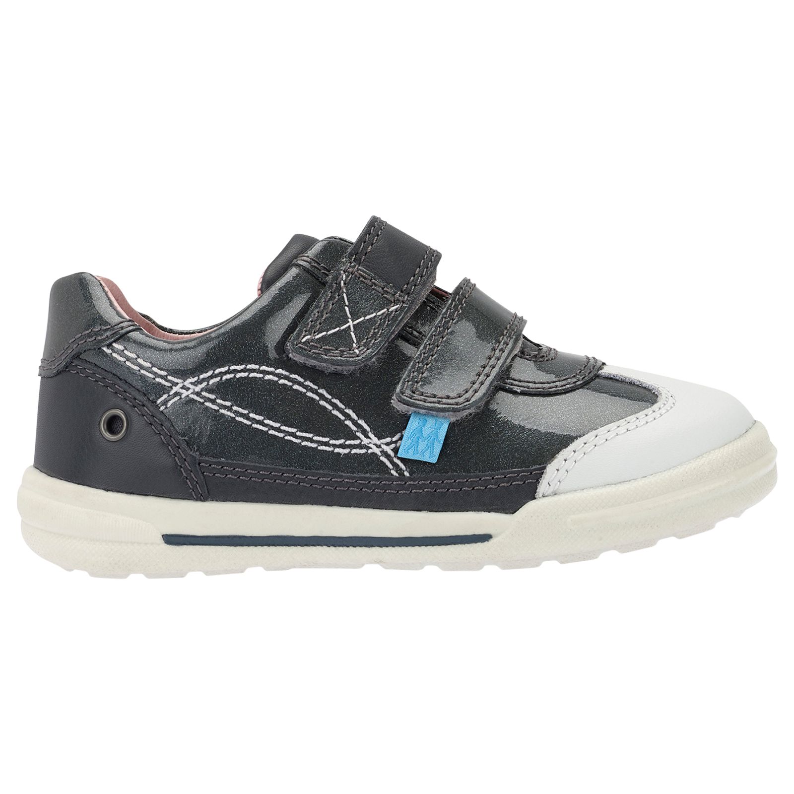 Start-rite Children's Flexy Soft Turin First Shoes, Gunmetal Patent