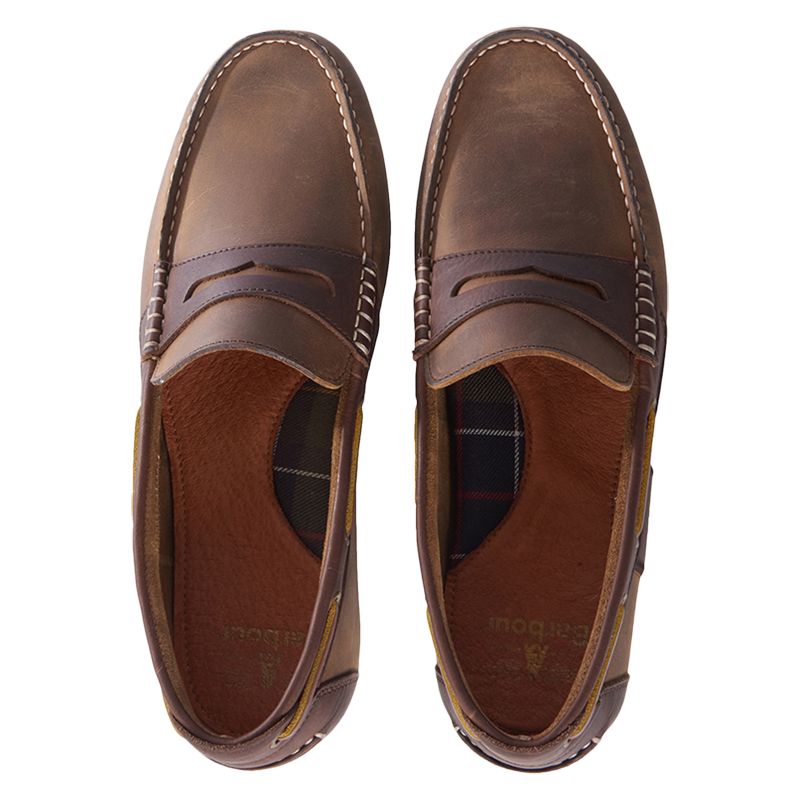 barbour loafers mens