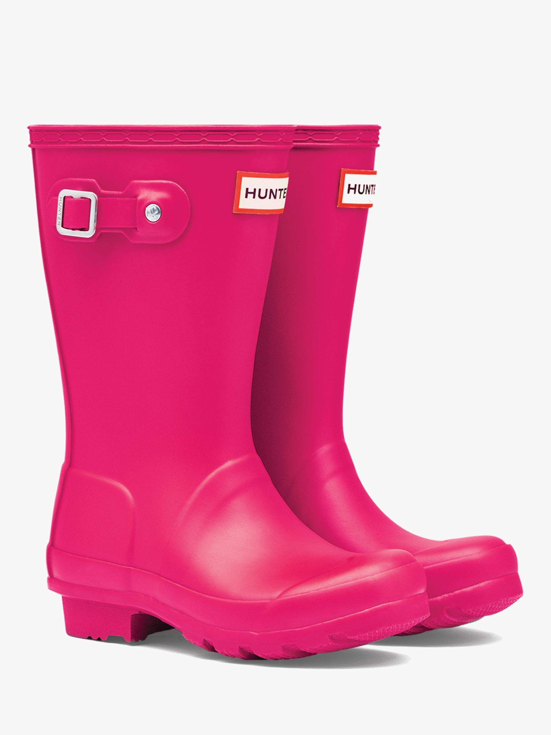 Hunter Kids' Original Wellington Boots, Bright Pink