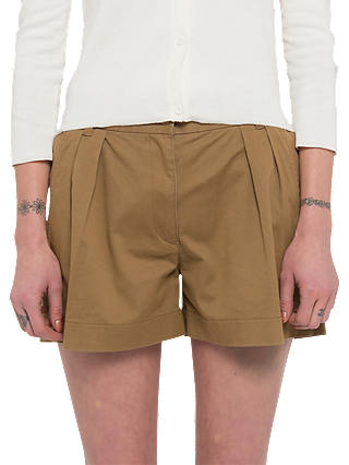 French Connection Collman Pleat Front Shorts, Warm Sand